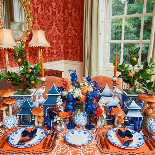 Mrs. Alice White Chinoiserie Tole Pumpkin (Pair)< Autumn Decorations