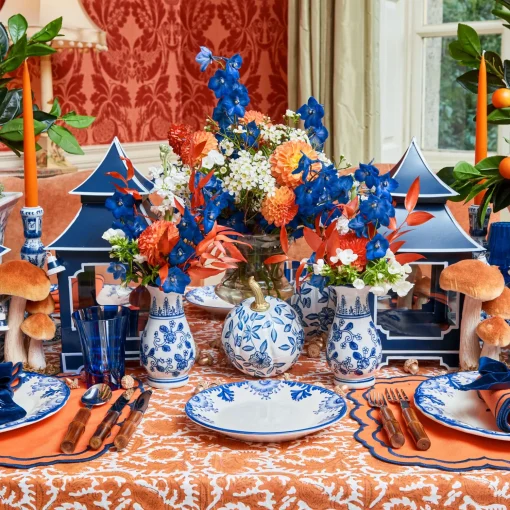 Mrs. Alice White Chinoiserie Tole Pumpkin Family< Autumn Decorations