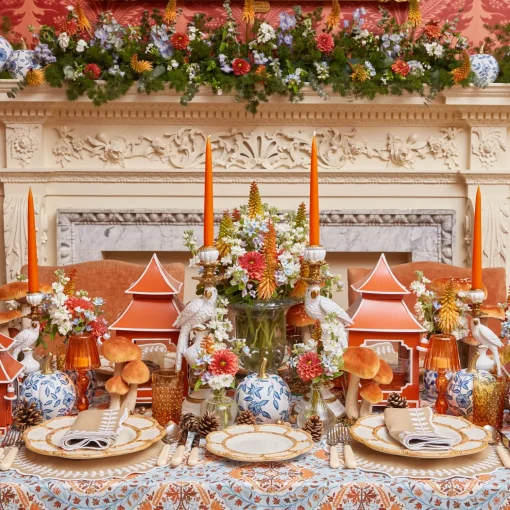 Mrs. Alice White Chinoiserie Tole Pumpkin Family< Autumn Decorations
