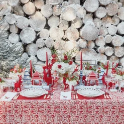 Mrs. Alice White Hand Embroidered Father Christmas Napkins (Set of 4)< Napkins