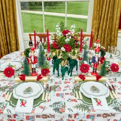 Mrs. Alice White Hand Embroidered Father Christmas Napkins (Set of 4)< Napkins