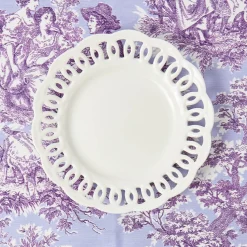 Mrs. Alice White Lace Dinner & Starter Plates (Set of 8)< Crockery Sets