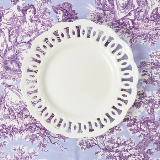 Mrs. Alice White Lace Dinner & Starter Plates (Set of 8)< Crockery Sets