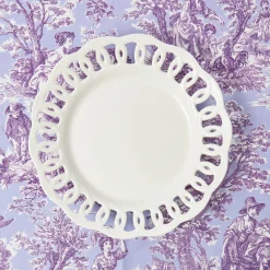 Mrs. Alice White Lace Dinner Plates (Set of 4)< Dinner Plates | Crockery Sets
