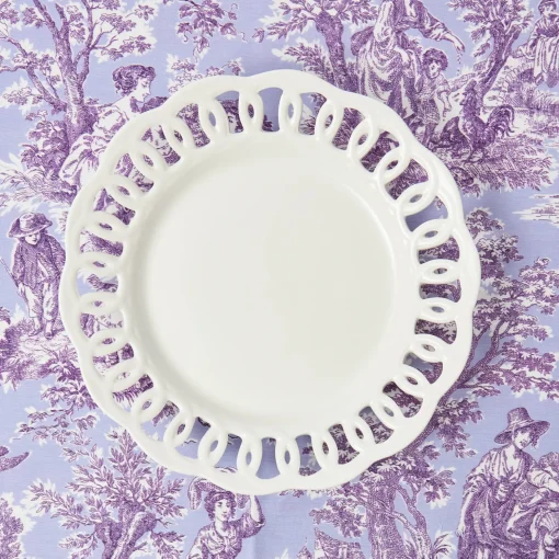 Mrs. Alice White Lace Dinner Plates (Set of 4)< Dinner Plates | Crockery Sets