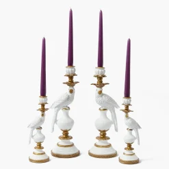 Mrs. Alice White Parrot Candle Holder Set< Summer Candleware | Candles