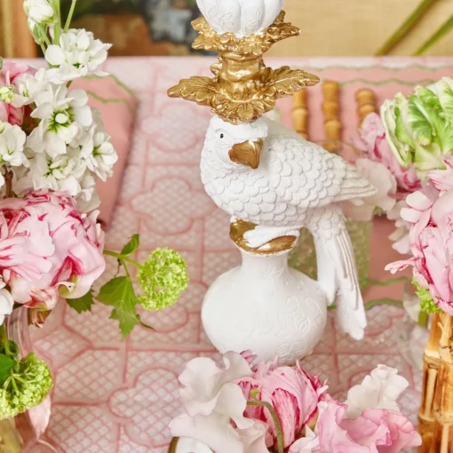 Mrs. Alice White Parrot Candle Holder (Pair)< Summer Glassware | Summer Candleware