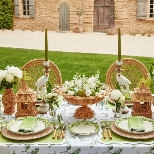 Mrs. Alice White Parrot Candle Holder (Pair)< Summer Glassware | Summer Candleware