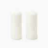 Mrs. Alice White Pillar Candle (Pair)< Summer Candleware | Candles