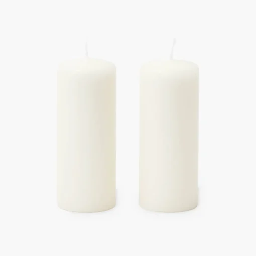 Mrs. Alice White Pillar Candle (Pair)< Summer Candleware | Candles