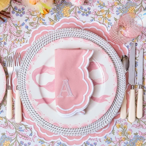 Mrs. Alice White Rattan Charger Plates (Set of 4)< Summer Table Linen | Placemats