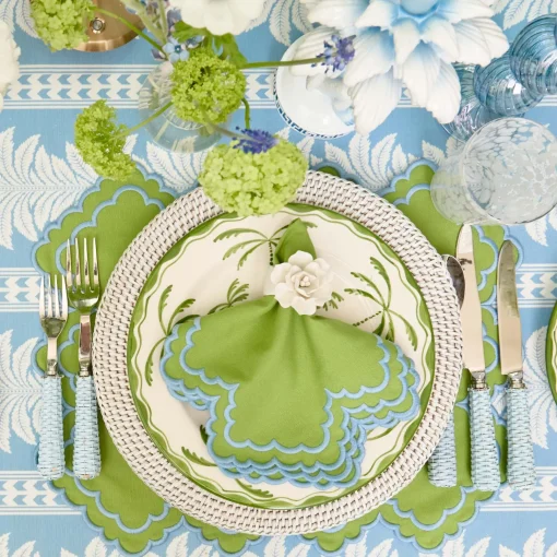 Mrs. Alice White Rattan Charger Plates (Set of 4)< Summer Table Linen | Placemats