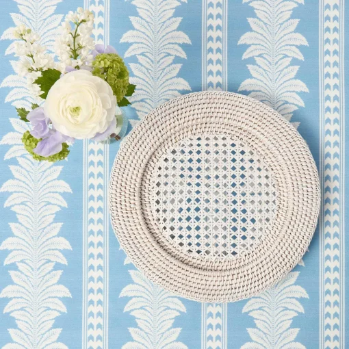 Mrs. Alice White Rattan Charger Plates (Set of 4)< Summer Table Linen | Placemats