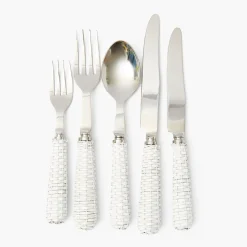 Mrs. Alice White Rattan Cutlery (5 Piece)< Cutlery Sets