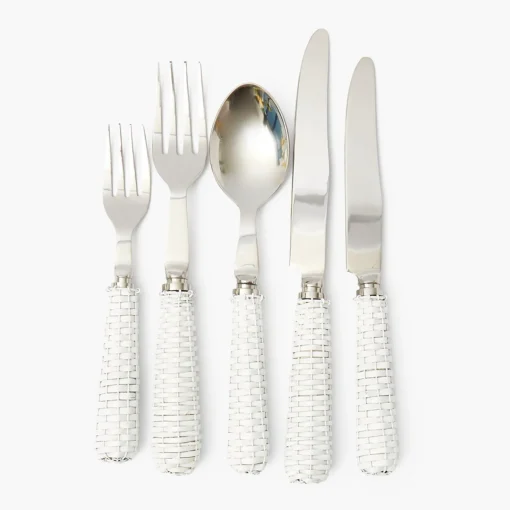 Mrs. Alice White Rattan Cutlery (5 Piece)< Cutlery Sets