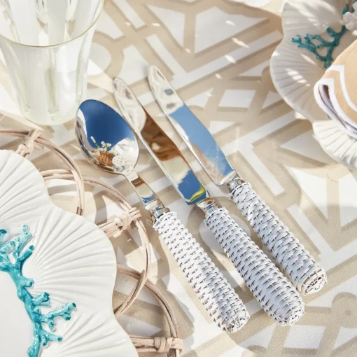 Mrs. Alice White Rattan Cutlery (5 Piece)< Cutlery Sets