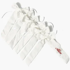Mrs. Alice White Velvet Christmas Tree Bows (Set of 6)< Christmas Decorations