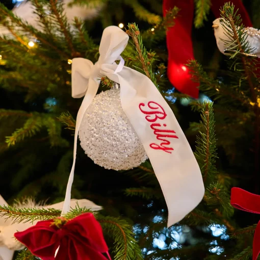 Mrs. Alice White Velvet Christmas Tree Bows (Set of 6)< Christmas Decorations