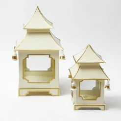 Mrs. Alice White With Gold Mini Pagoda Lantern (Pair)< Year-round Decorations | Christmas Decorations