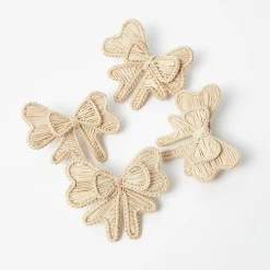 Mrs. Alice Wicker Napkin Bows (Set of 4)< Napkin Rings & Bows