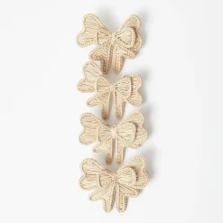 Mrs. Alice Wicker Napkin Bows (Set of 4)< Napkin Rings & Bows