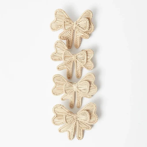 Mrs. Alice Wicker Napkin Bows (Set of 4)< Napkin Rings & Bows