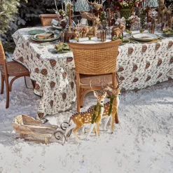 Mrs. Alice Wooden Sleigh (Set of 2)< Christmas Decorations
