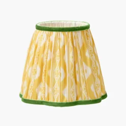 Mrs. Alice Yellow & Green Ikat Lampshade (18cm)< Lampshades