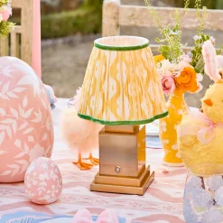 Mrs. Alice Yellow & Green Ikat Lampshade (18cm)< Lampshades