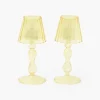 Mrs. Alice Yellow Glass Lantern Tea Light Holder (Pair) - 18cm< Summer Candleware | Candle Holders