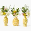 Mrs. Alice Yellow Hand Painted Tole Bud Vases (Set of 3)< Vases | Vases & Planters