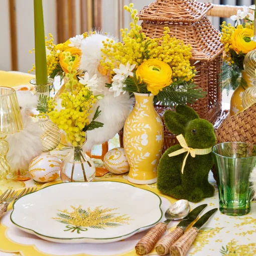 Mrs. Alice Yellow Hand Painted Tole Bud Vases (Set of 3)< Vases | Vases & Planters