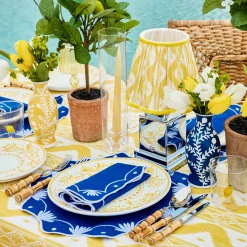 Mrs. Alice Yellow Ikat Lampshade (18cm)< Lampshades