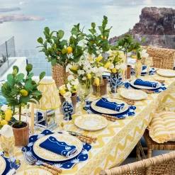 Mrs. Alice Yellow Ikat Lampshade (18cm)< Lampshades