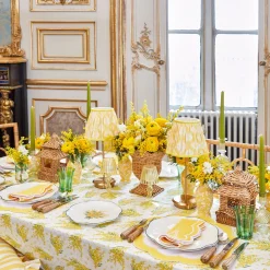 Mrs. Alice Yellow Ikat Lampshade (18cm)< Lampshades