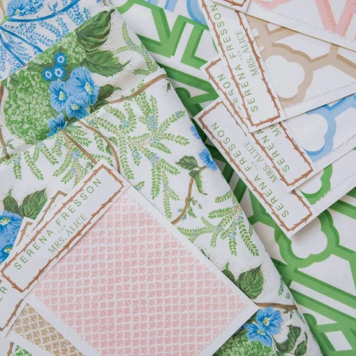 Mrs. Alice Yellow Lady Isabella's Garden Fabric< Serena Fresson Fabrics